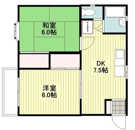 ハイツリブの物件間取画像